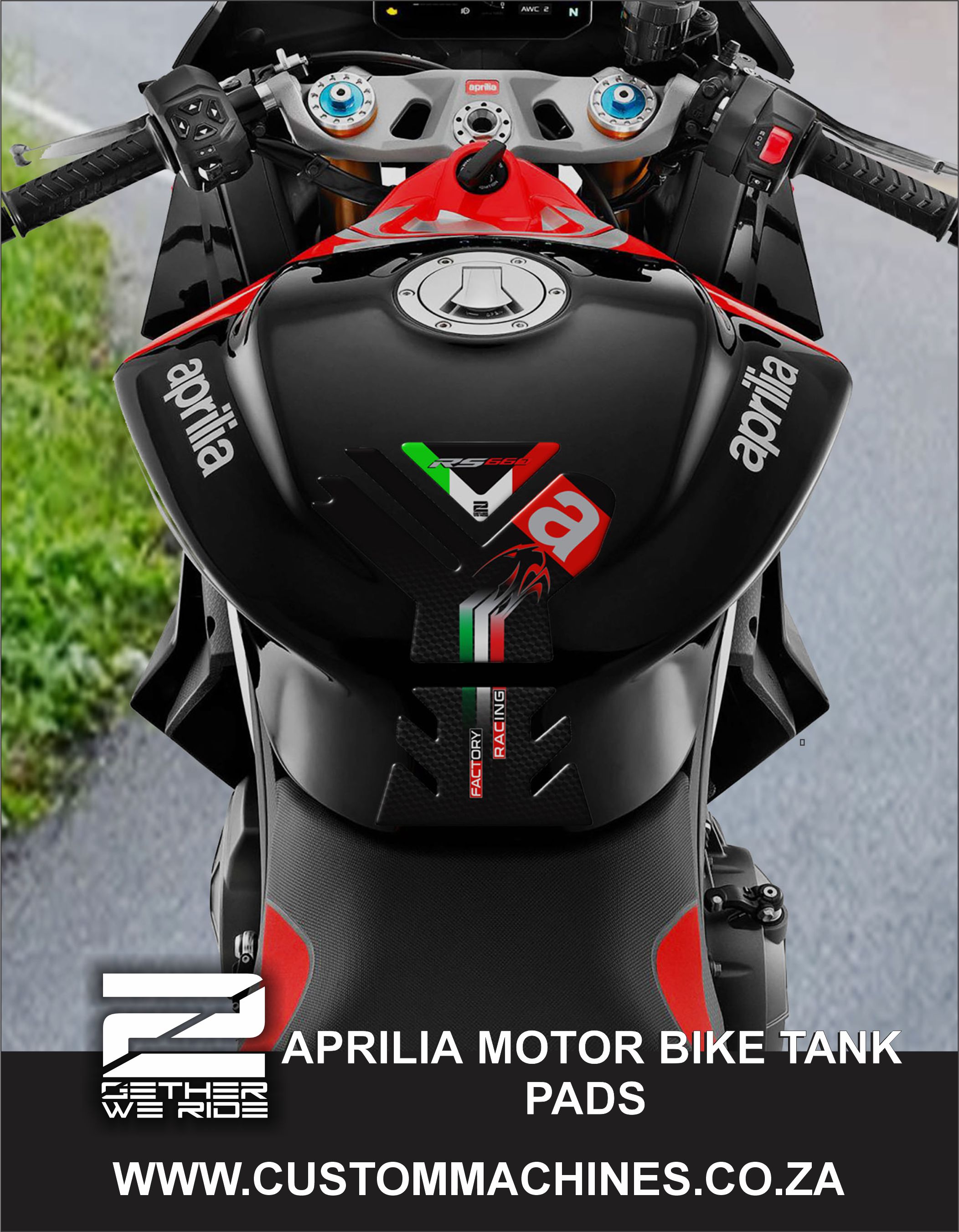 Aprilia Motor Bike Tank Pads